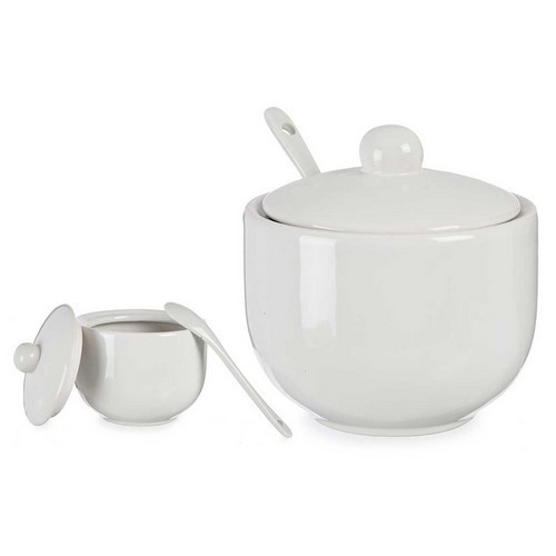AZUCARERO CERAMICO VESSIA BLANCO C/CUCHARA